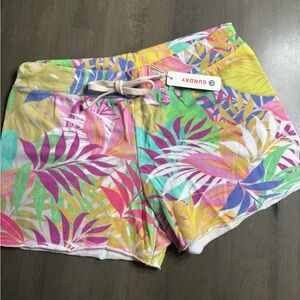 NWT Sundry Tropical Cutoff Shorts